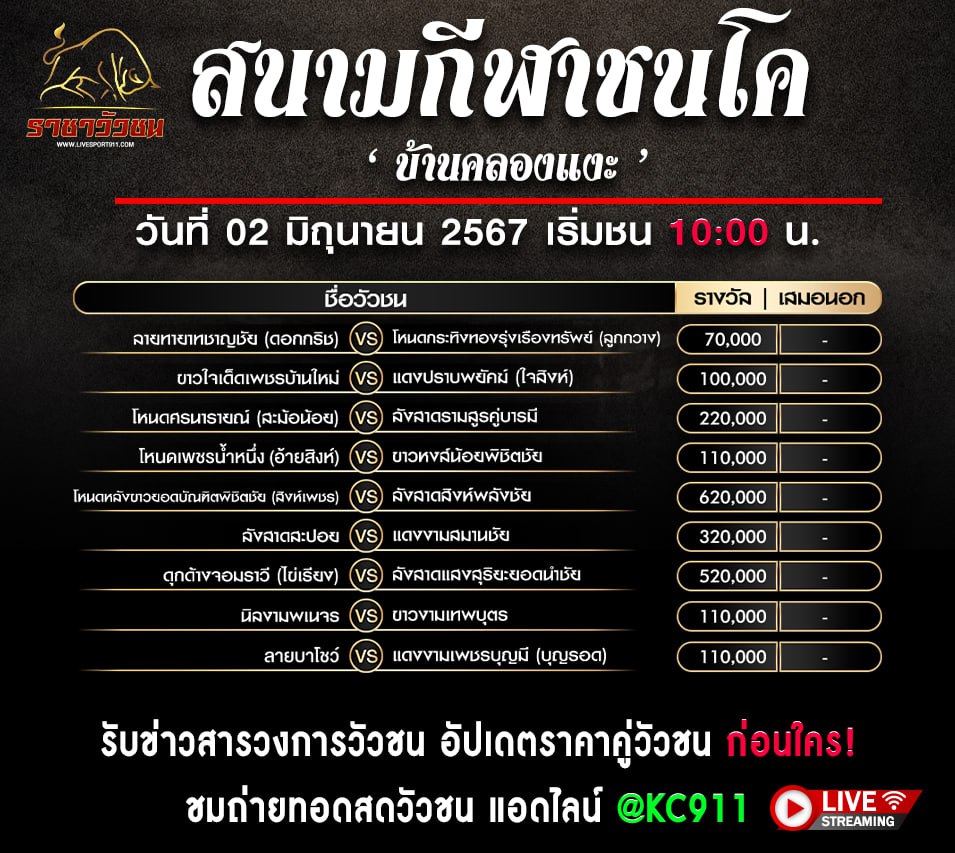 โปรแกรมวัวชน01-6-67