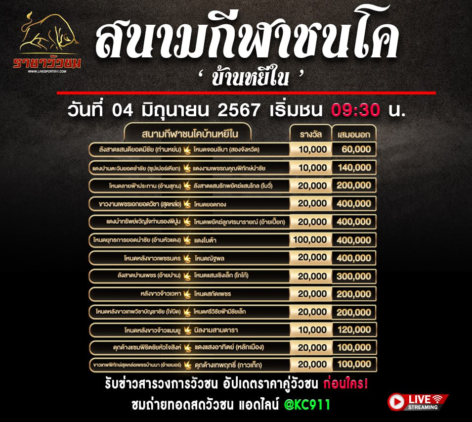 โปรแกรมวัวชน02-6-67